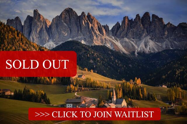 ICONS of the Dolomites - Majestic Fall Landscapes & Rustic Villages Photography Workshop 