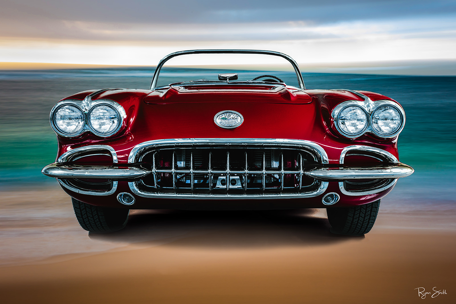 58 Corvette C1- Red 