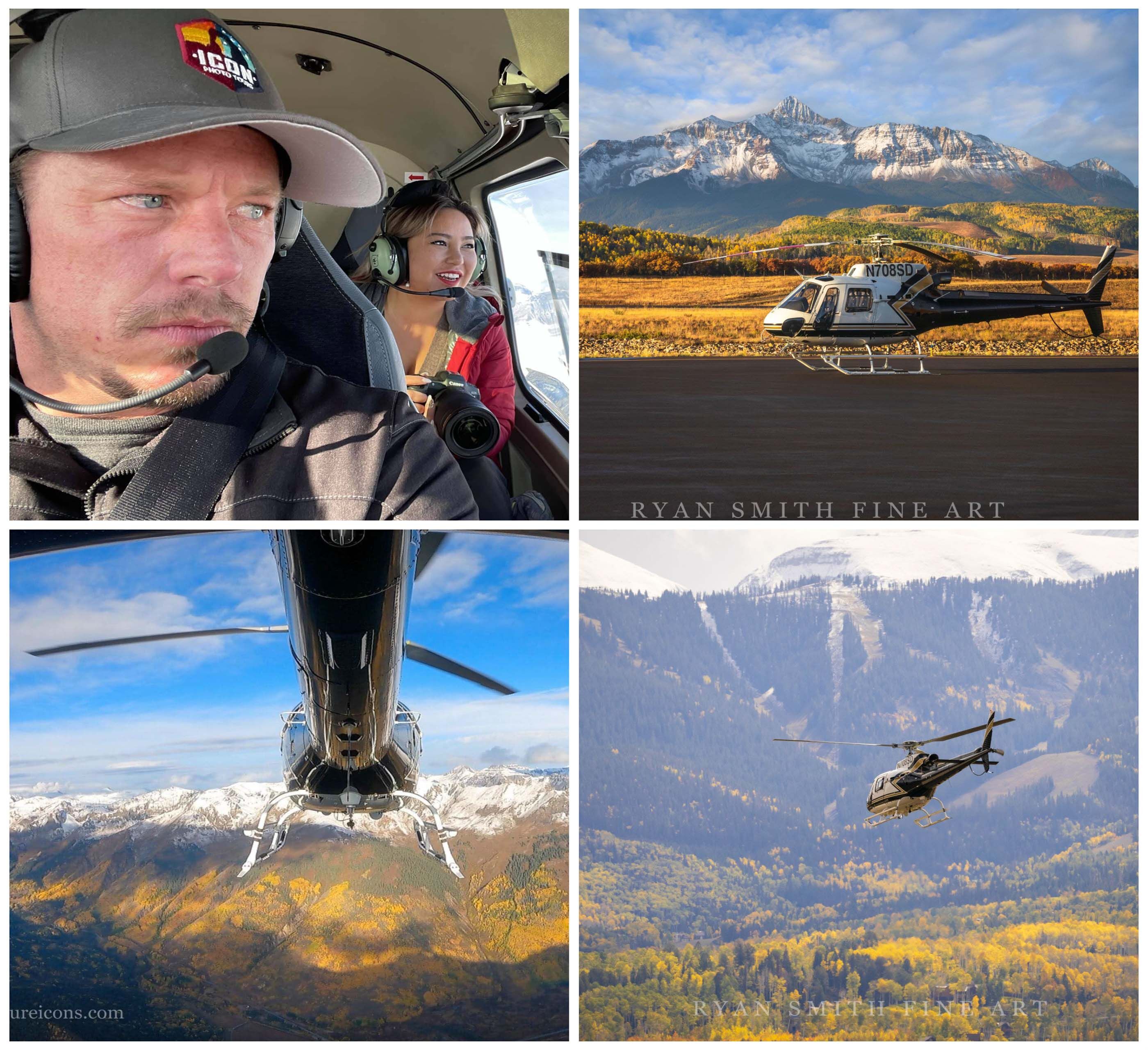 Colorado Fall Colors Helicopter