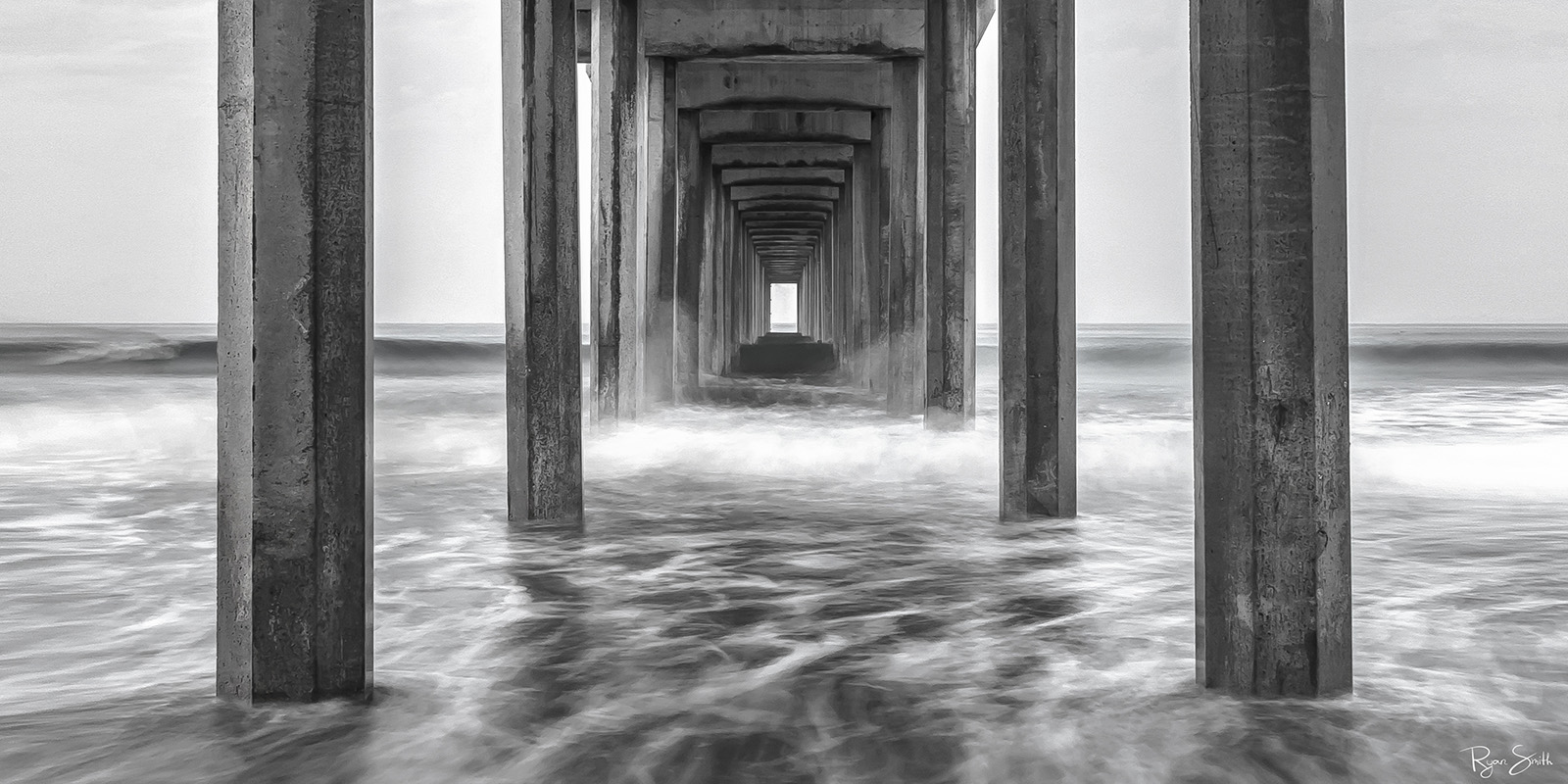 Scripps Pier Monochrome